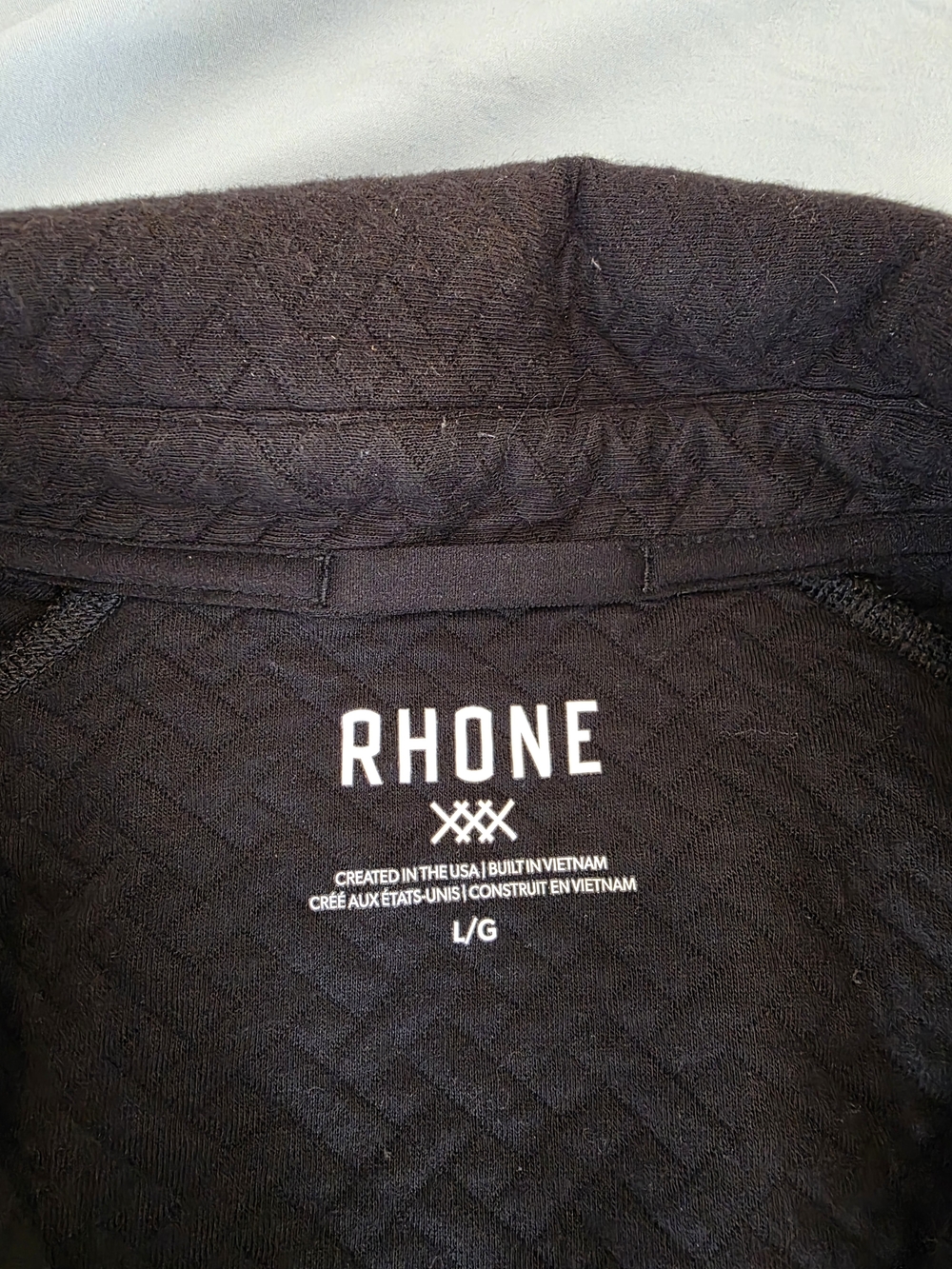 RHONE Black Quilted Snap-Front Shirt Jacket - Picture 3 of 4